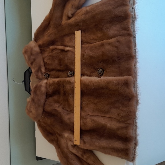 Beautiful Authentic Fur Coat Jacket Bohemian Vintage Boho Chic brown antique - Picture 10 of 10
